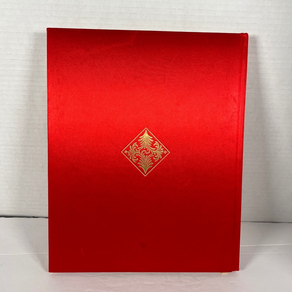 Treasures of the World The Popes Red Silk Hardcover Gold Gilt Art History Book